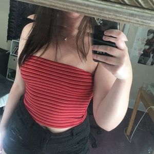 Red Striped Tubetop